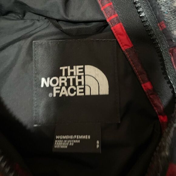 The North Face NF0A4R33 GOTHAM Plaid 440 Down Fill Puffer Jacket Women's Sz S - Picture 6 of 9